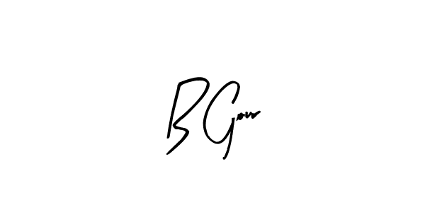 You should practise on your own different ways (Arty Signature) to write your name (B Gour) in signature. don't let someone else do it for you. B Gour signature style 8 images and pictures png