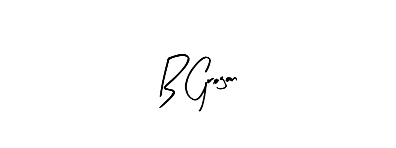 Make a beautiful signature design for name B Grogan. With this signature (Arty Signature) style, you can create a handwritten signature for free. B Grogan signature style 8 images and pictures png
