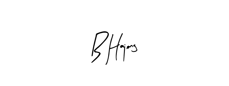 Also we have B Hajong name is the best signature style. Create professional handwritten signature collection using Arty Signature autograph style. B Hajong signature style 8 images and pictures png