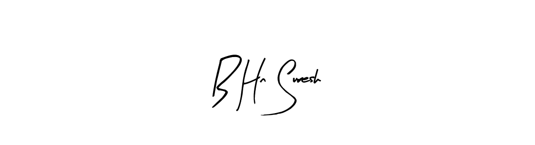 Best and Professional Signature Style for B Hn Suresh. Arty Signature Best Signature Style Collection. B Hn Suresh signature style 8 images and pictures png
