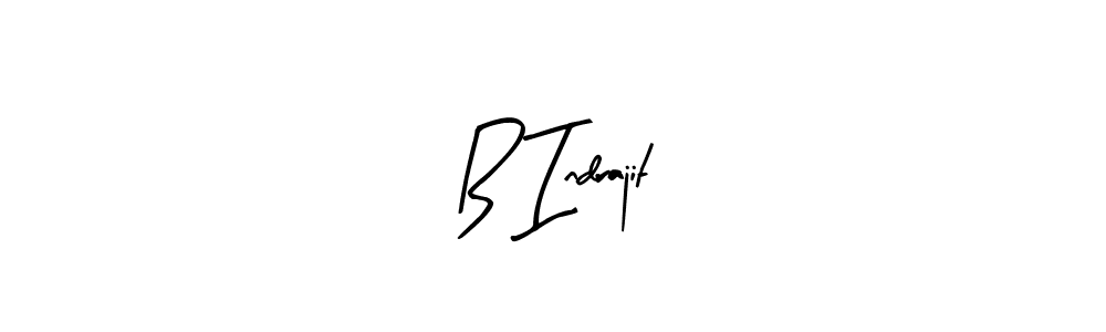 You should practise on your own different ways (Arty Signature) to write your name (B Indrajit) in signature. don't let someone else do it for you. B Indrajit signature style 8 images and pictures png