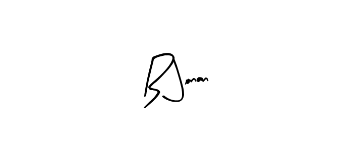 The best way (Arty Signature) to make a short signature is to pick only two or three words in your name. The name B Jonan include a total of six letters. For converting this name. B Jonan signature style 8 images and pictures png