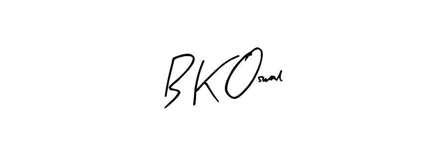 Design your own signature with our free online signature maker. With this signature software, you can create a handwritten (Arty Signature) signature for name B K Oswal. B K Oswal signature style 8 images and pictures png