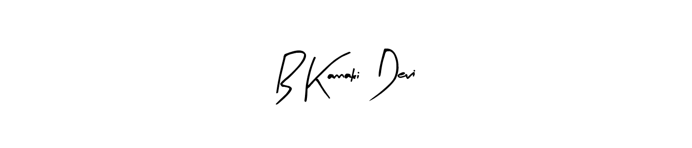 How to make B Kannaki Devi name signature. Use Arty Signature style for creating short signs online. This is the latest handwritten sign. B Kannaki Devi signature style 8 images and pictures png