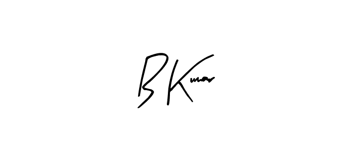 You should practise on your own different ways (Arty Signature) to write your name (B Kumar) in signature. don't let someone else do it for you. B Kumar signature style 8 images and pictures png