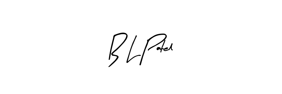 How to make B L Patel name signature. Use Arty Signature style for creating short signs online. This is the latest handwritten sign. B L Patel signature style 8 images and pictures png
