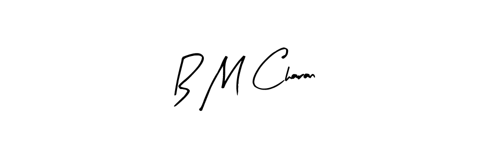 Design your own signature with our free online signature maker. With this signature software, you can create a handwritten (Arty Signature) signature for name B M Charan. B M Charan signature style 8 images and pictures png