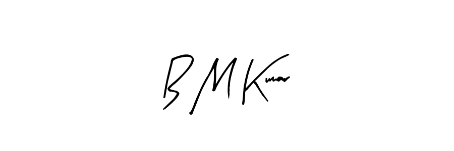 Design your own signature with our free online signature maker. With this signature software, you can create a handwritten (Arty Signature) signature for name B M Kumar. B M Kumar signature style 8 images and pictures png