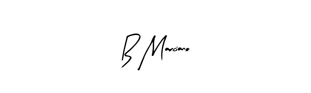 Create a beautiful signature design for name B Marciano. With this signature (Arty Signature) fonts, you can make a handwritten signature for free. B Marciano signature style 8 images and pictures png