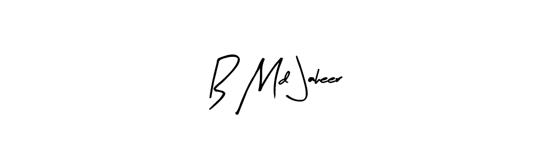 How to make B Md Jaheer signature? Arty Signature is a professional autograph style. Create handwritten signature for B Md Jaheer name. B Md Jaheer signature style 8 images and pictures png