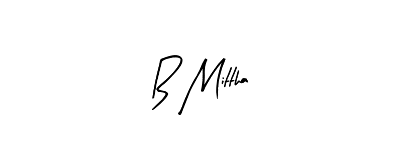 Also You can easily find your signature by using the search form. We will create B Mittha name handwritten signature images for you free of cost using Arty Signature sign style. B Mittha signature style 8 images and pictures png