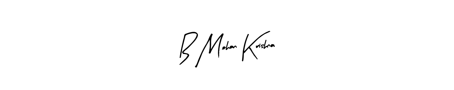 The best way (Arty Signature) to make a short signature is to pick only two or three words in your name. The name B Mohan Krishna include a total of six letters. For converting this name. B Mohan Krishna signature style 8 images and pictures png