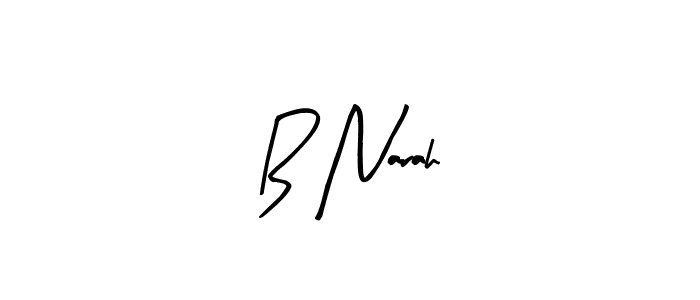 How to make B Narah name signature. Use Arty Signature style for creating short signs online. This is the latest handwritten sign. B Narah signature style 8 images and pictures png