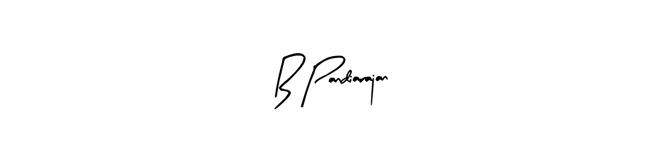 Make a beautiful signature design for name B Pandiarajan. With this signature (Arty Signature) style, you can create a handwritten signature for free. B Pandiarajan signature style 8 images and pictures png