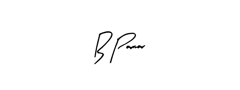 Arty Signature is a professional signature style that is perfect for those who want to add a touch of class to their signature. It is also a great choice for those who want to make their signature more unique. Get B Parmar name to fancy signature for free. B Parmar signature style 8 images and pictures png