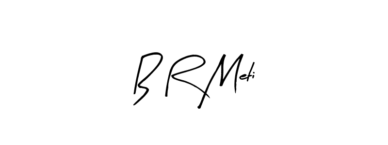 if you are searching for the best signature style for your name B R Meti. so please give up your signature search. here we have designed multiple signature styles  using Arty Signature. B R Meti signature style 8 images and pictures png