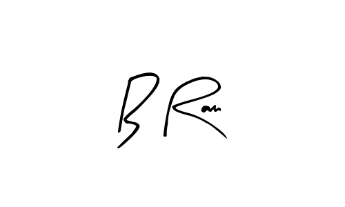 Design your own signature with our free online signature maker. With this signature software, you can create a handwritten (Arty Signature) signature for name B Ram. B Ram signature style 8 images and pictures png