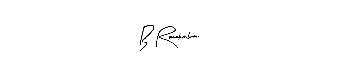Similarly Arty Signature is the best handwritten signature design. Signature creator online .You can use it as an online autograph creator for name B Ramakrishnan. B Ramakrishnan signature style 8 images and pictures png