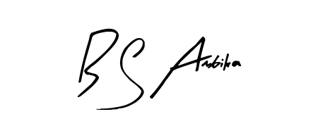 Master the art of signing with B S Ambika written in fluent Arty Signature script. A great template to practice and refine your handwriting. B S Ambika signature style 8 images and pictures png