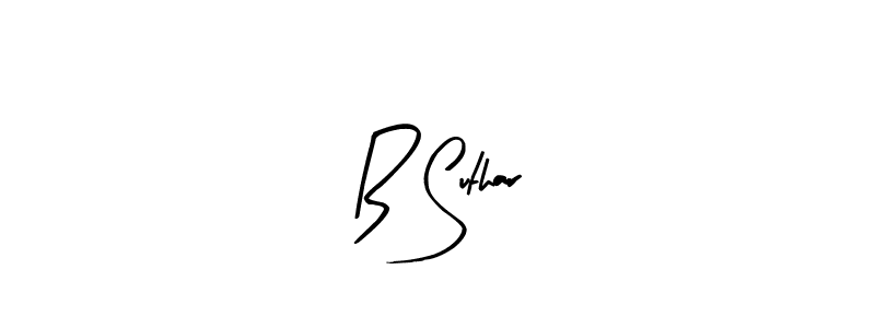 How to Draw B Suthar signature style? Arty Signature is a latest design signature styles for name B Suthar. B Suthar signature style 8 images and pictures png