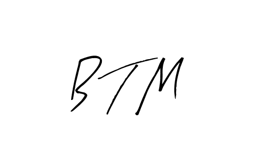 Make a beautiful signature design for name B T M. With this signature (Arty Signature) style, you can create a handwritten signature for free. B T M signature style 8 images and pictures png