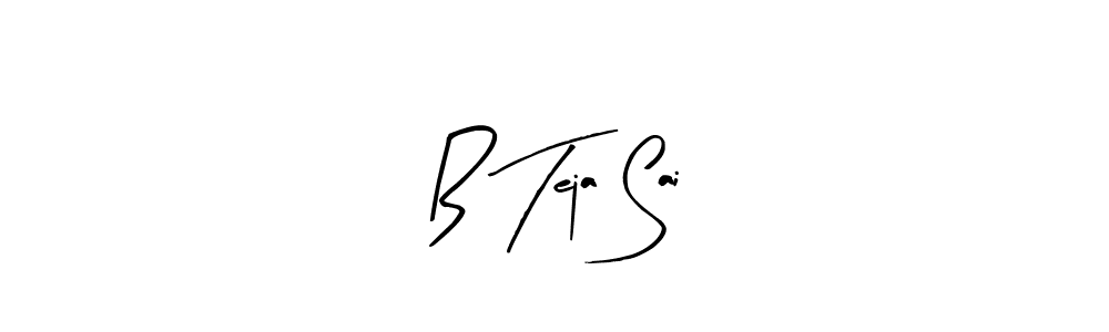 B Teja Sai stylish signature style. Best Handwritten Sign (Arty Signature) for my name. Handwritten Signature Collection Ideas for my name B Teja Sai. B Teja Sai signature style 8 images and pictures png