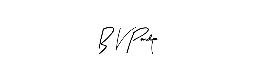 How to Draw B V Pandya signature style? Arty Signature is a latest design signature styles for name B V Pandya. B V Pandya signature style 8 images and pictures png