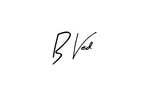 How to make B Ved signature? Arty Signature is a professional autograph style. Create handwritten signature for B Ved name. B Ved signature style 8 images and pictures png