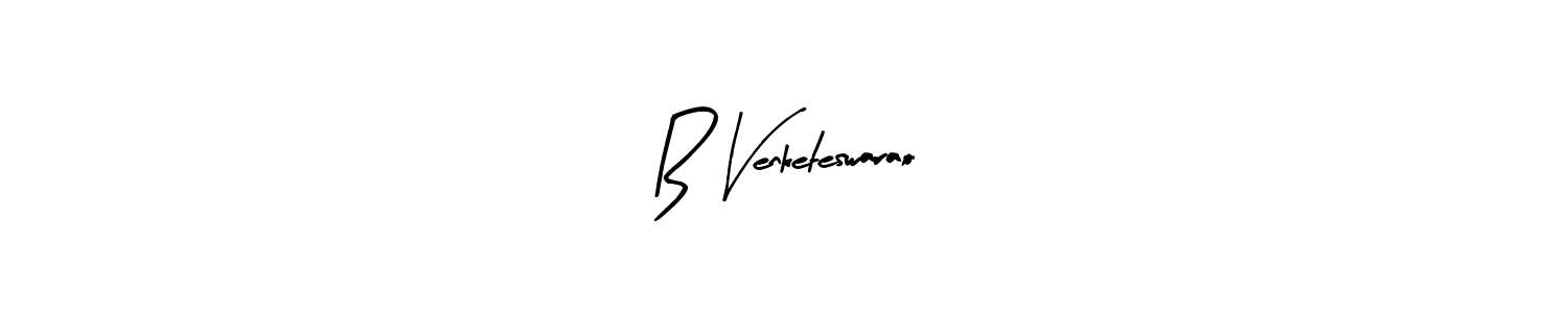 Create a beautiful signature design for name B Venketeswarao. With this signature (Arty Signature) fonts, you can make a handwritten signature for free. B Venketeswarao signature style 8 images and pictures png