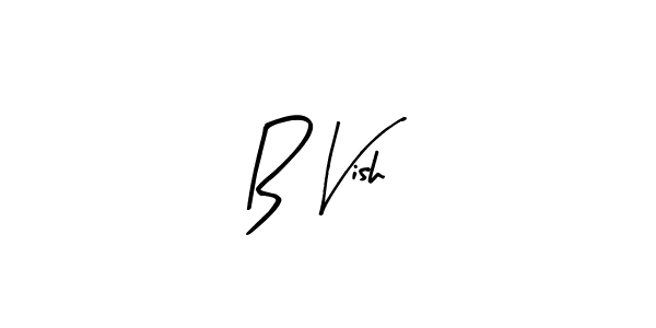 How to make B Vish name signature. Use Arty Signature style for creating short signs online. This is the latest handwritten sign. B Vish signature style 8 images and pictures png