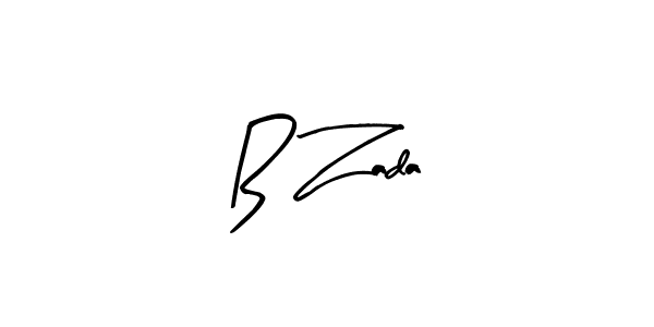 The best way (Arty Signature) to make a short signature is to pick only two or three words in your name. The name B Zada include a total of six letters. For converting this name. B Zada signature style 8 images and pictures png