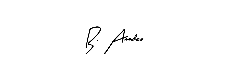 How to make B. Amadeo name signature. Use Arty Signature style for creating short signs online. This is the latest handwritten sign. B. Amadeo signature style 8 images and pictures png