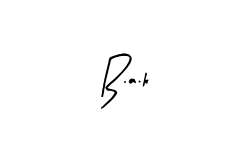 if you are searching for the best signature style for your name B.a.k. so please give up your signature search. here we have designed multiple signature styles  using Arty Signature. B.a.k signature style 8 images and pictures png