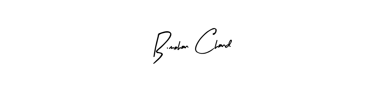 Similarly Arty Signature is the best handwritten signature design. Signature creator online .You can use it as an online autograph creator for name B.mohan Chand. B.mohan Chand signature style 8 images and pictures png