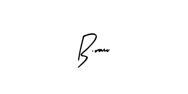 Arty Signature is a professional signature style that is perfect for those who want to add a touch of class to their signature. It is also a great choice for those who want to make their signature more unique. Get B.ramu name to fancy signature for free. B.ramu signature style 8 images and pictures png