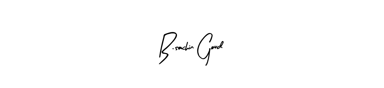 How to Draw B.sachin Goud signature style? Arty Signature is a latest design signature styles for name B.sachin Goud. B.sachin Goud signature style 8 images and pictures png