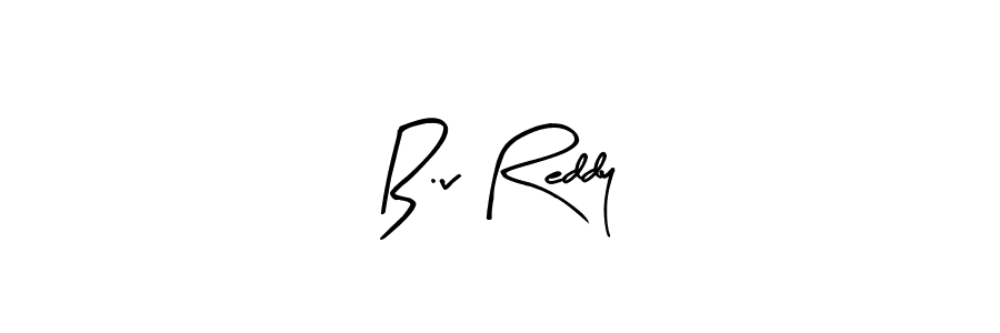 Use a signature maker to create a handwritten signature online. With this signature software, you can design (Arty Signature) your own signature for name B.v Reddy. B.v Reddy signature style 8 images and pictures png