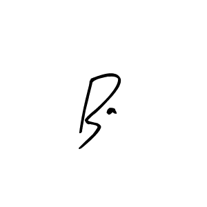 Create a beautiful signature design for name Ba . With this signature (Arty Signature) fonts, you can make a handwritten signature for free. Ba  signature style 8 images and pictures png