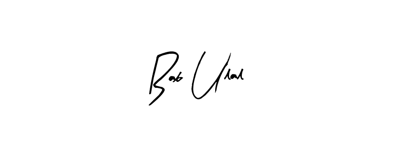 if you are searching for the best signature style for your name Bab Ulal. so please give up your signature search. here we have designed multiple signature styles  using Arty Signature. Bab Ulal signature style 8 images and pictures png