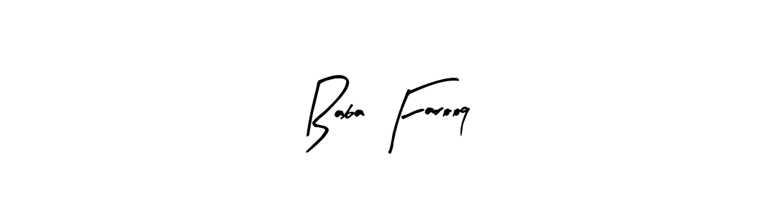 How to make Baba Farooq name signature. Use Arty Signature style for creating short signs online. This is the latest handwritten sign. Baba Farooq signature style 8 images and pictures png