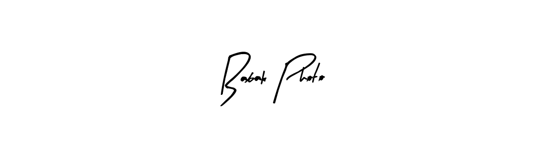 Create a beautiful signature design for name Babak Photo. With this signature (Arty Signature) fonts, you can make a handwritten signature for free. Babak Photo signature style 8 images and pictures png