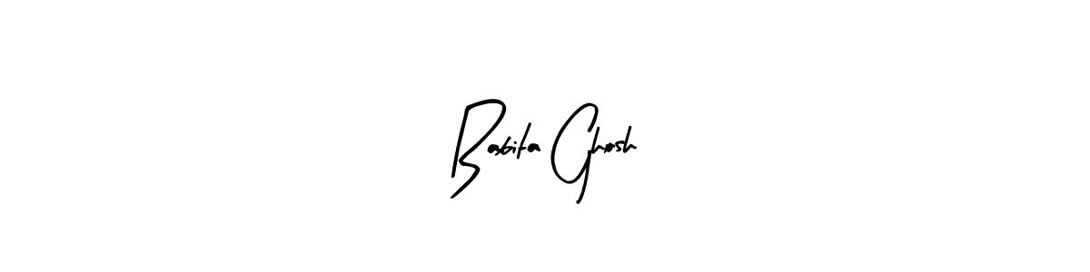 Design your own signature with our free online signature maker. With this signature software, you can create a handwritten (Arty Signature) signature for name Babita Ghosh. Babita Ghosh signature style 8 images and pictures png