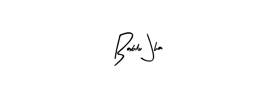 Make a beautiful signature design for name Bablu Jha. With this signature (Arty Signature) style, you can create a handwritten signature for free. Bablu Jha signature style 8 images and pictures png