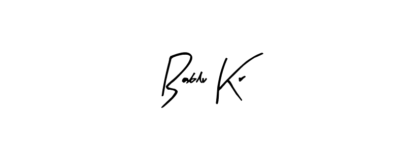 Use a signature maker to create a handwritten signature online. With this signature software, you can design (Arty Signature) your own signature for name Bablu Kr. Bablu Kr signature style 8 images and pictures png