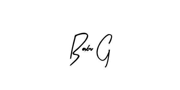 You should practise on your own different ways (Arty Signature) to write your name (Babu G) in signature. don't let someone else do it for you. Babu G signature style 8 images and pictures png