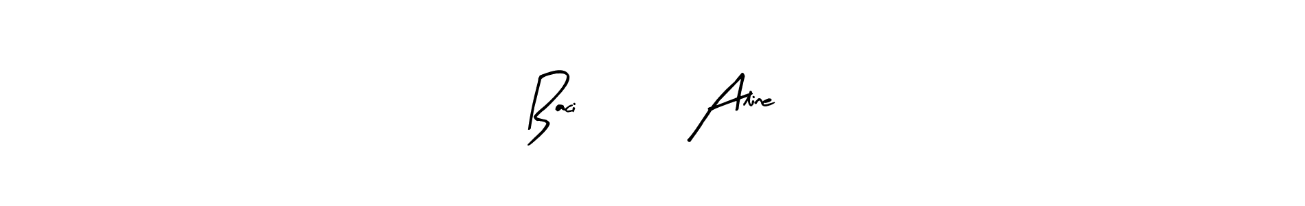 Baci          Aline stylish signature style. Best Handwritten Sign (Arty Signature) for my name. Handwritten Signature Collection Ideas for my name Baci          Aline. Baci          Aline signature style 8 images and pictures png