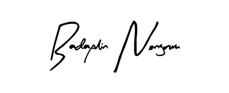 Practice writing Badaplin Nongrum with the flow of Arty Signature lettering. A fantastic source of inspiration for developing your personal signature style. Badaplin Nongrum signature style 8 images and pictures png