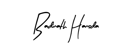 You should practise on your own different ways (Arty Signature) to write your name (Badinath Hansda) in signature. Don't let someone else do it for you. Badinath Hansda signature style 8 images and pictures png
