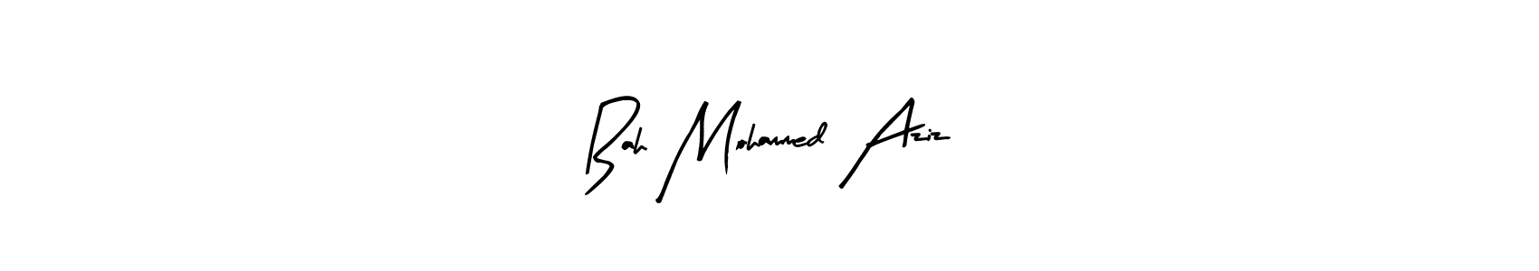 Also You can easily find your signature by using the search form. We will create Bah Mohammed Aziz name handwritten signature images for you free of cost using Arty Signature sign style. Bah Mohammed Aziz signature style 8 images and pictures png