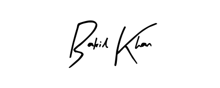 The Arty Signature handwriting style adds charm and authenticity to name Bakil Khan. A wonderful choice for personal thank-you notes. Bakil Khan signature style 8 images and pictures png